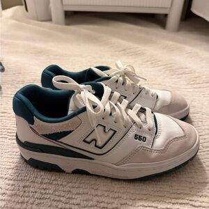 New Balance Kids' Sneakers in White and Teal